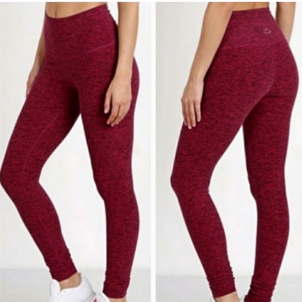 Beyond Yoga Red Space Dye Leggings